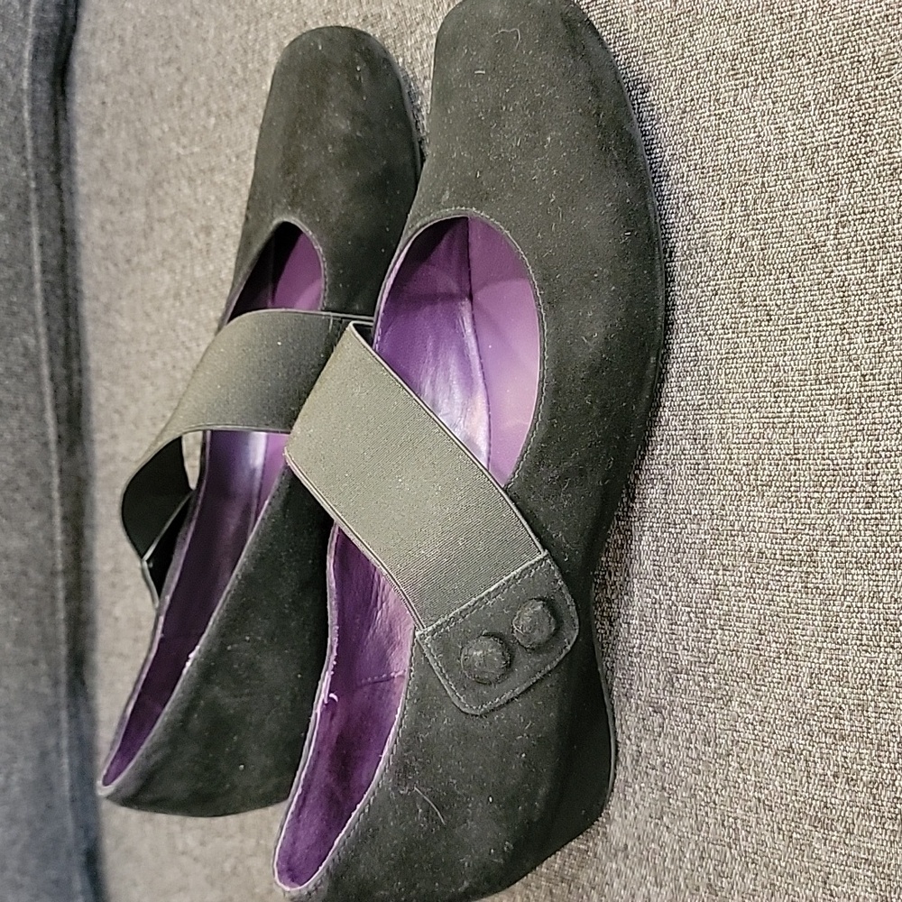 Vaneli Purple Collection Mabel Pumps Black Suede Size 9.5 - Picture 2 of 6